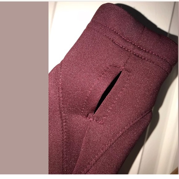 Project X Paris burgundy neoprene jacket 3/4 - Picture 5 of 7